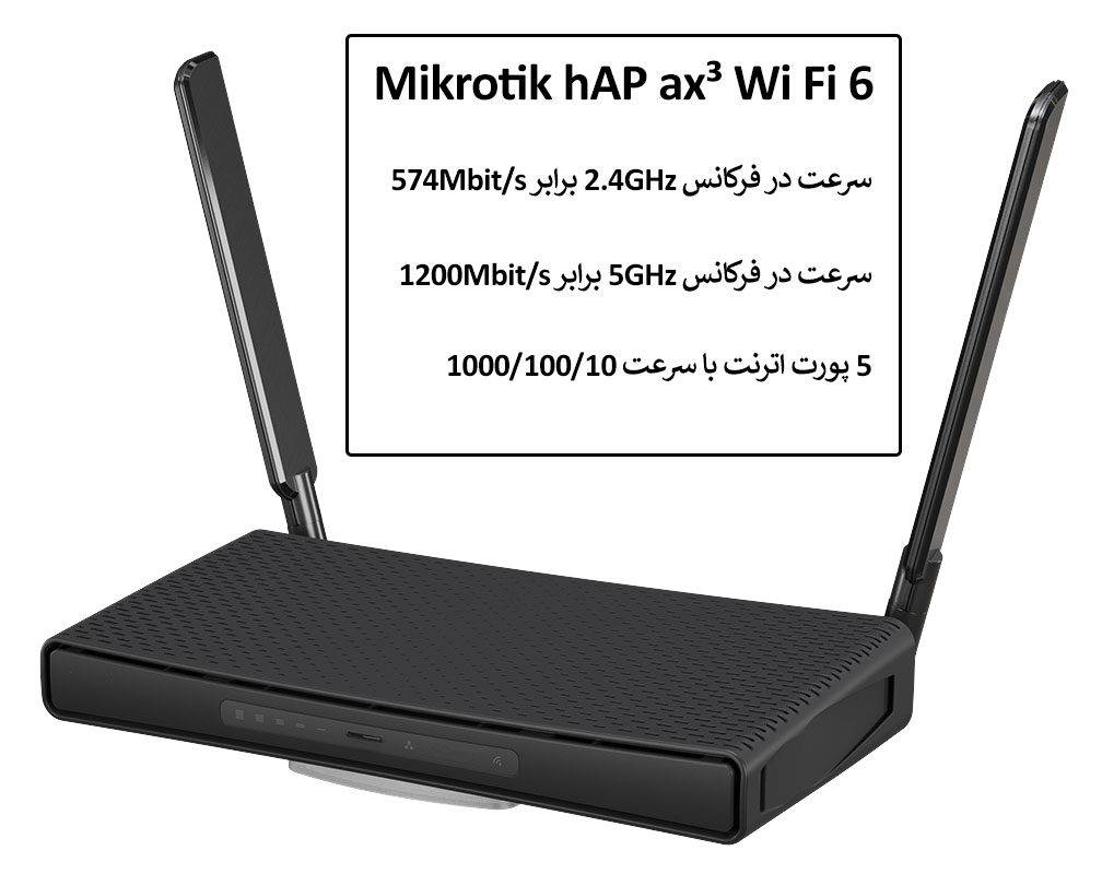 اکسس پوینت وای فای Wi-Fi 6 میکروتیک Mikrotik hAP ax³
