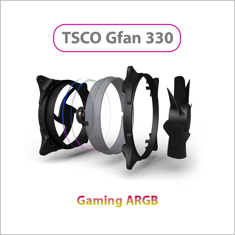 فن کیس گیمینگ تسکو TSCO Gfan 330