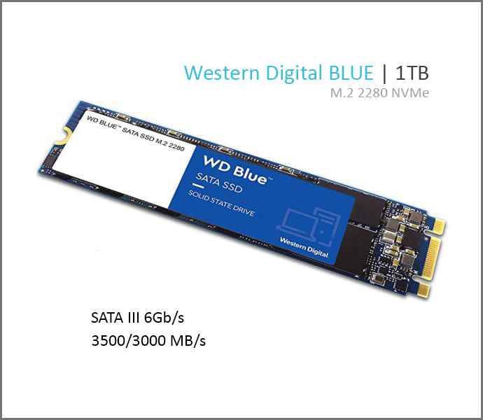 حافظه SSD وسترن دیجیتال Western Digital BLUE M.2 2280 NVMe 1TB اینترنال