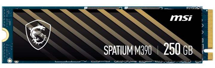 حافظه SSD ام اس ای msi SPATIUM M390 NVMe M.2 250GB اینترنال