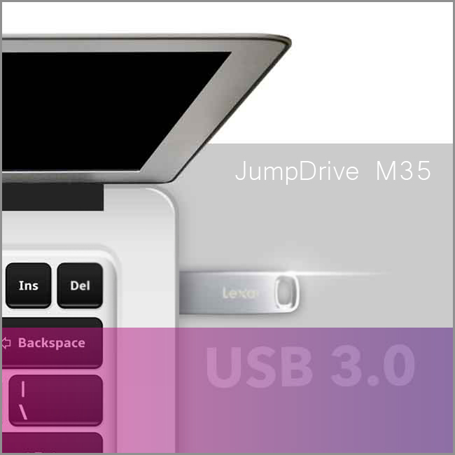 فلش مموری لکسار Lexar JumpDrive M35 ظرفیت 128 گیگابایت USB 3.0