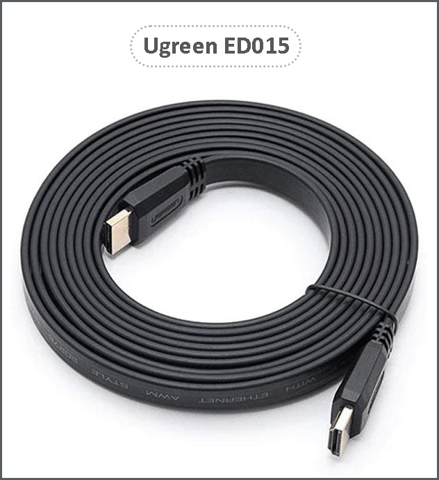 کابل HDMI 4K فلت یوگرین Ugreen ED015 ورژن V2.0 طول 2 متر