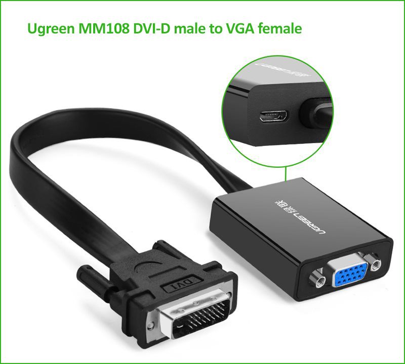 مبدل VGA به DVI-D یوگرین Ugreen MM108