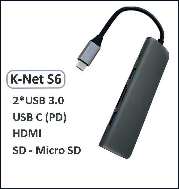 هاب Type C کی نت K-Net S6