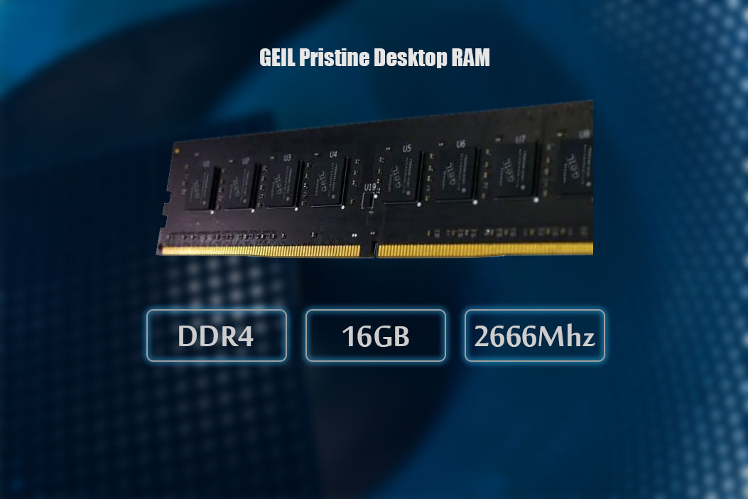 رم کامپیوتر DDR4 گیل GEIL Pristine ظرفیت 16 گیگابایت 2666Mhz - شبکه ساز