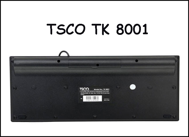 کیبورد تسکو TSCO TK 8001 باسیم