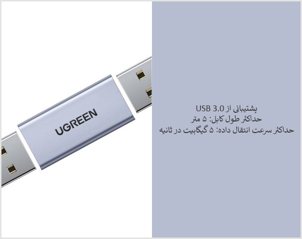 افزایش طول USB یوگرین Ugreen US381 - شبکه ساز