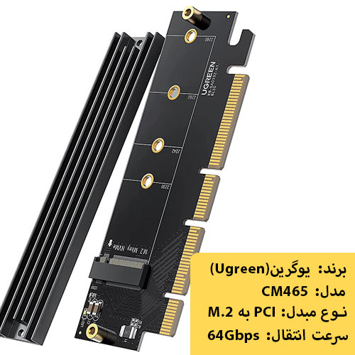 مبدل-PCI-به-M.2-یوگرین-Ugreen-CM465-شبکه ساز