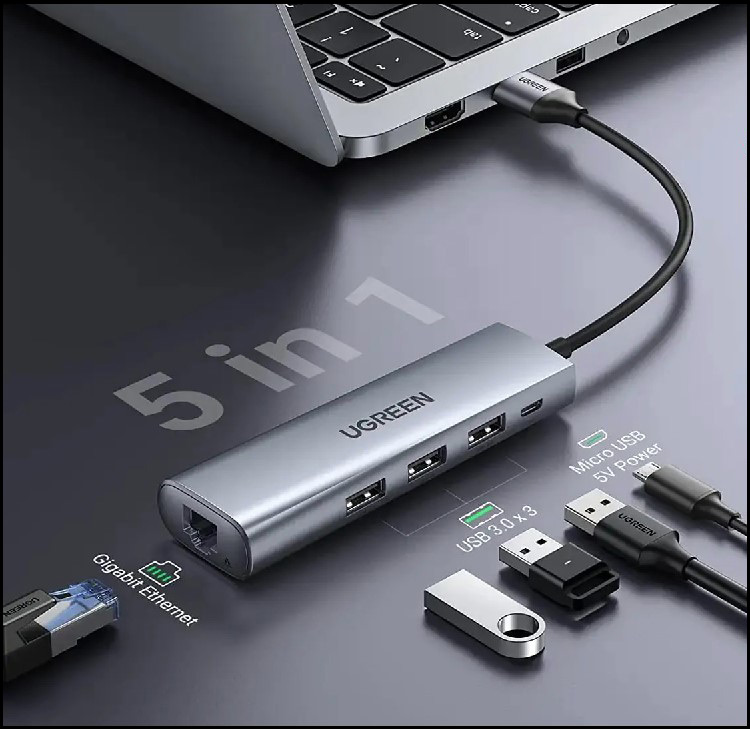 هاب USB 3.0 یوگرین Ugreen CM266