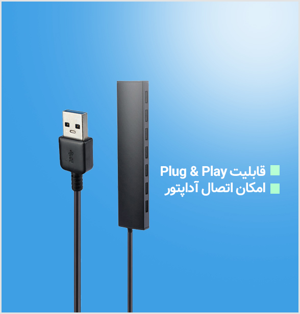 هاب USB 3.0 کی نت K-Net H12