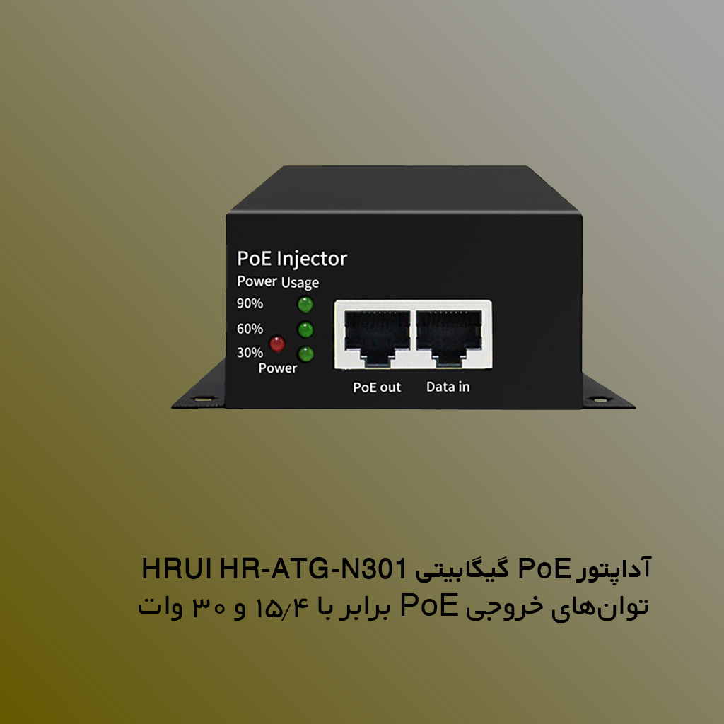 اینجکتور POE اچ ار یو ای HRUI HR-ATG-N301